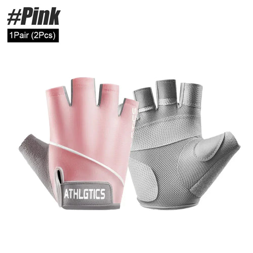1Pair Breathable Cycling Gloves Workout Gym Gloves for Men Women
