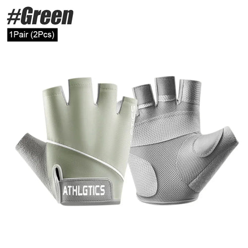 1Pair Breathable Cycling Gloves Workout Gym Gloves for Men Women