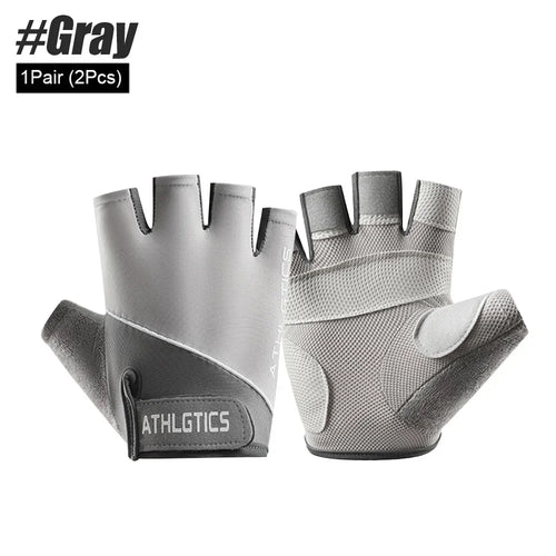 1Pair Breathable Cycling Gloves Workout Gym Gloves for Men Women