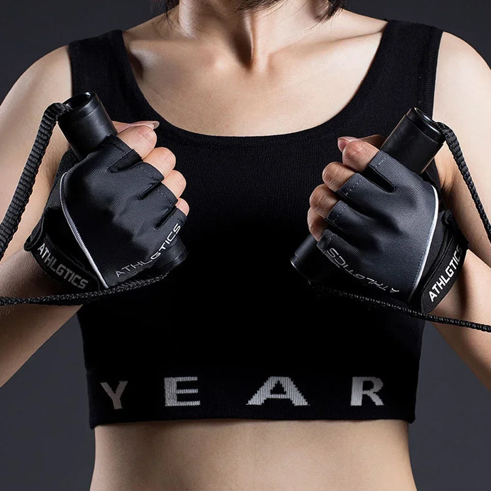 1Pair Breathable Cycling Gloves Workout Gym Gloves for Men Women