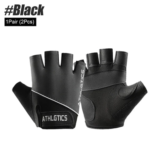 1Pair Breathable Cycling Gloves Workout Gym Gloves for Men Women